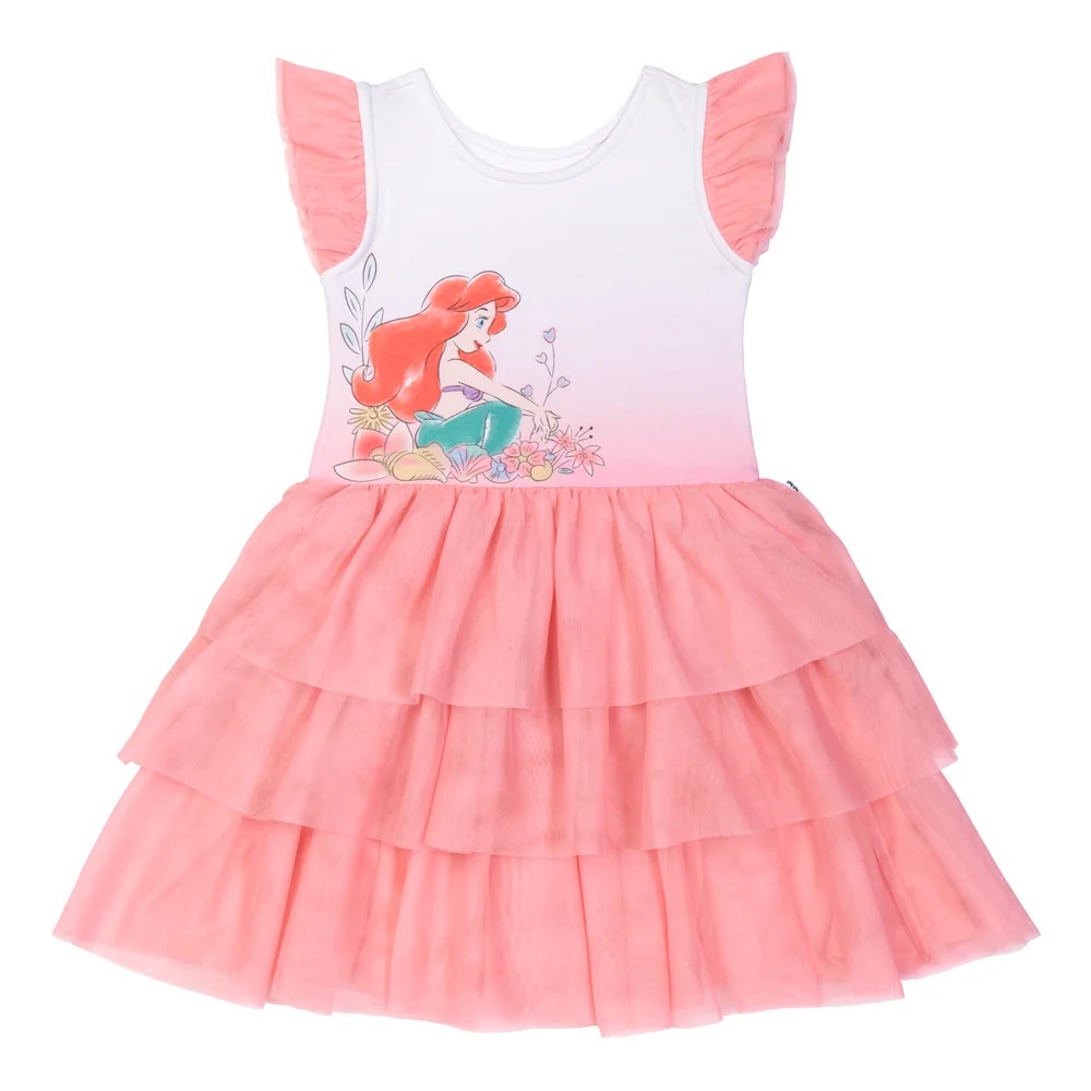 NIB Little Sleepies Disney PrincessAriel Flutter Tiered Tutu Dress - Picture 2 of 3